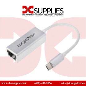 StarTech.com US1GC30A USB C to Gigabit Ethernet Adapter with Aluminum Housing - Silver