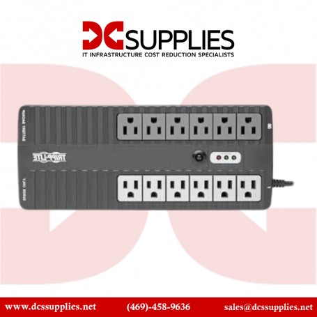 Tripp INTERNET900U Lite Internet Office 900VA UPS Desktop Battery Back Up, 12-Outlet, 480W 120V, USB