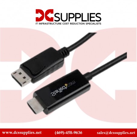 StarTech DP2HDMM2MB 6ft (2m) 4K 30Hz - DisplayPort to HDMI Adapter Cable