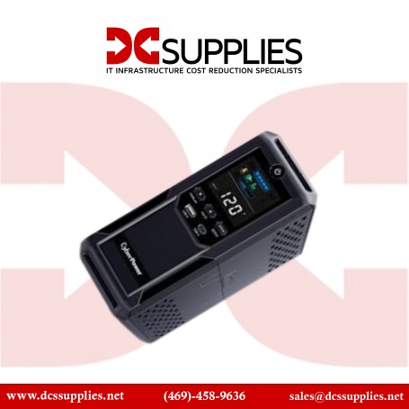 CyberPower CP1500AVRLCD3 1500VA/900W Line Interactive Ups, Mini-Tower, 12 Outlets, AVR, LCD, USB Charging, 3 Year