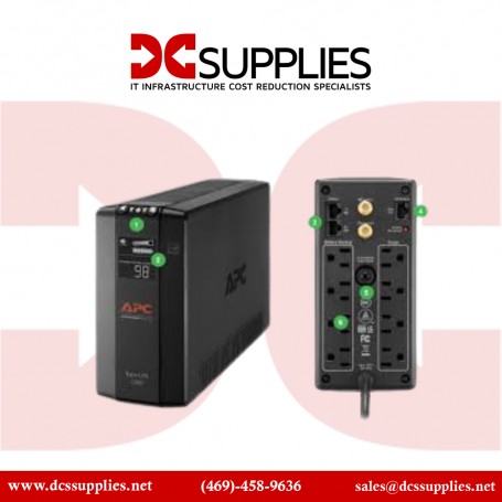 APC BX1000M Back-UPS 1000VA, 120V, AVR, LCD, 8 NEMA Outlets