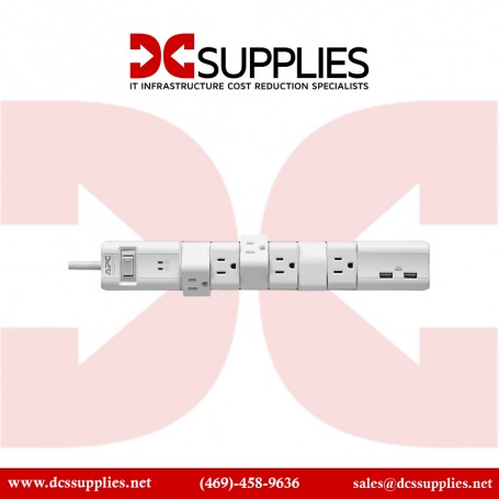 APC PE6RU3W SurgeArrest Essential 6-Outlet Surge Protector with USB