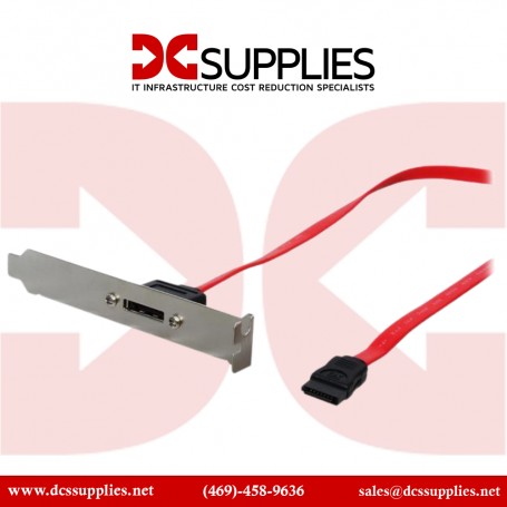 StarTech ESATAPLT1LP.com 1ft Low Profile SATA to eSATA Plate Adapter