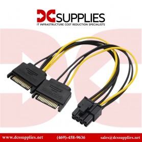 StarTech SATPCIEX8ADP.com 6 inch SATA Power to 8 Pin PCIe Video Card Power Cable Adapter