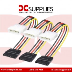 StarTech PYO2L.com LP4 to 2x LP4 Power Y Splitter Cable - 4 pin Molex Adapter