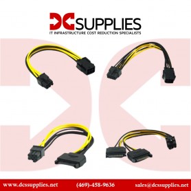 StarTech SATPCIEXADAP.com 6 inch Dual SATA to PCIE Video Card Power Cable 15-Pin to 6-Pin