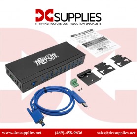 Tripp Lite U360-010-IND USB 3.0 Hub SuperSpeed 10-Port USB-A Compact 20kV ESD Industrial
