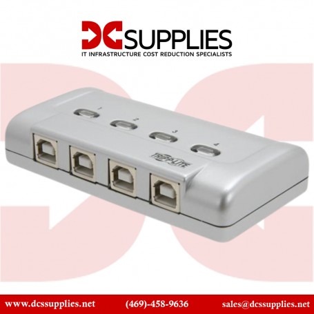 Tripp Lite U215-004-R 4-Port USB 2.0 Hi-Speed Printer / Peripheral Sharing Switch