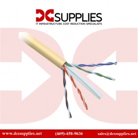 Belkin A7L704-1000YL-P 1000FT Cable CAT6 Solid-Bulk 4PR 24AWG PLNM Yellow