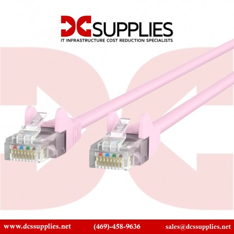 Belkin A3L791-01-PNK-S CAT5E Snagless Patch Cable 1ft