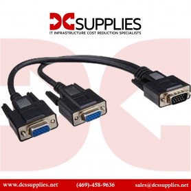 Belkin F2CM038B01 1 Foot VGA HD15 to 2 VGA HD15 M/F Splitter Y Cable