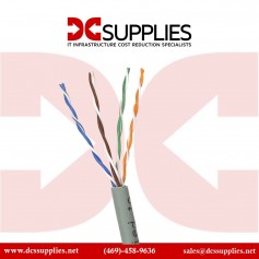 Belkin A7L704-1000-P-H 1000FT Cable CAT6 Bulk-4PAIR 24AWG Plenum Gray