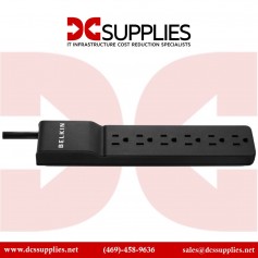 Belkin BV106000-04-BLK 6-Outlet Surge Protector with Off Switch -Black