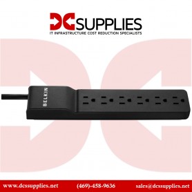 Belkin BV107030-04-BLK 7 Outlet Surge Protector with 4ft Power Cord - 2000 Joules