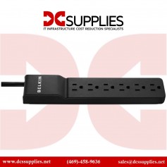 Belkin BV107030-04-BLK 7 Outlet Surge Protector with 4ft Power Cord - 2000 Joules