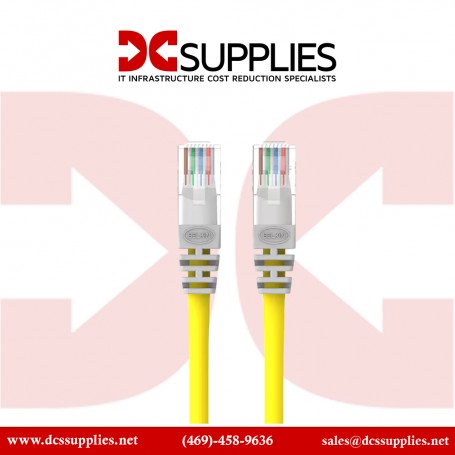 Belkin A3L980-10-YLW-M Cable, CAT6, UTP, RJ45M/M, 10, Yellow, Patch, MOL