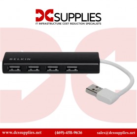 Belkin F4U042BT 4 Port USB 2.0 Travel Hub Ultra Slim Series Retail Box