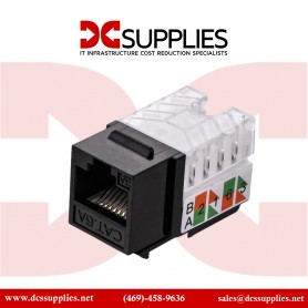 Black Box C6AJA70-BK-R2 CAT6A Keystone Jack Unshielded RJ45 Black