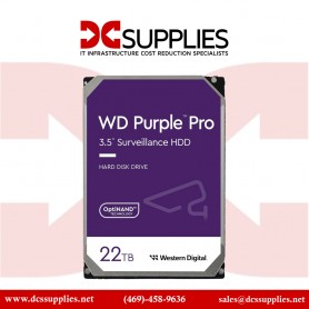 Western Digital WD221PURP 22TB WD Purple Pro Surveillance Internal Hard Drive HDD - SATA 6 Gb