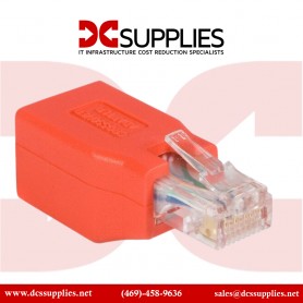 StarTech.com C6CROSSOVER Gigabit CAT6 Ethernet Crossover Adapter - Red Network Cable