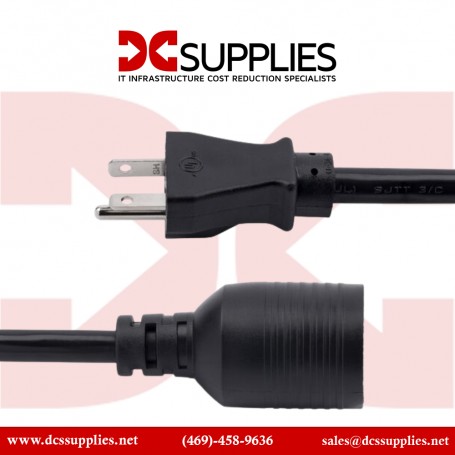 StarTech.com PAC520PLR1 1' / 0.3m Power Adapter Cord - NEMA-L5-20R to NEMA-5-20P