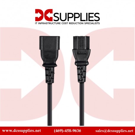 StarTech.com PXT1001410 10 ft 14 AWG Computer Power Cord Extension - C14 to C13