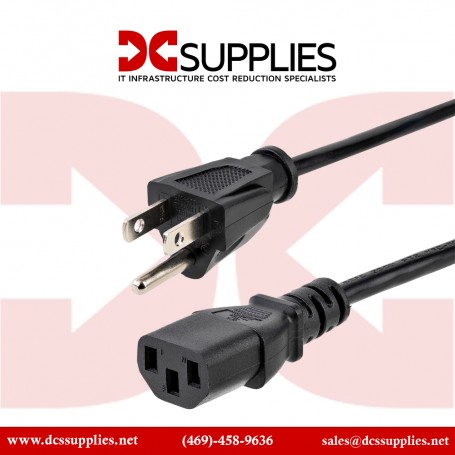 StarTech.com PXTF1016 6 ft Computer Power Cord - Flat NEMA 5-15P to C13