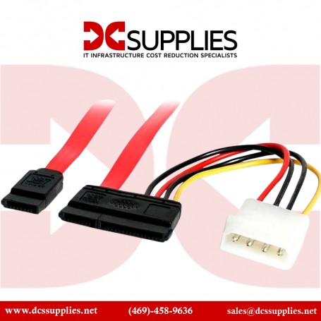 StarTech.com SAS729PW18 18 inch SAS 29 Pin to SATA Cable with LP4 Power