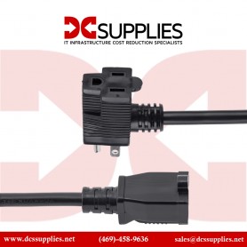 StarTech.com PAC102 12"Outlet Saver Extension Cord - NEMA 5-15P to 2x NEMA 5-15R