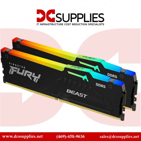 Kingston KF560C40BBAK2-16 Technology 16GB 6000MT/S DDR5 CL40 DIMM Kit Of 2 Fury Beast RGB