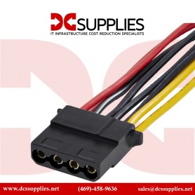 StarTech.com DSATPMOLP4 Dual SATA to LP4 Power Cable Adapter PVC Jacket 18AWG
