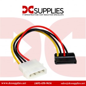 StarTech.com SATAPOWADPL 6 inch 4-Pin Molex to Left Angle SATA Power Cable Adapter