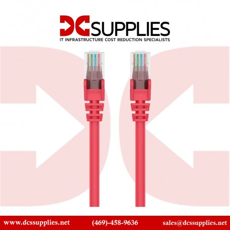 Belkin A3L791-30-RED Patch Cable - RJ-45 (M) - RJ-45 (M) 30Ft UTP ( Cat 5E )