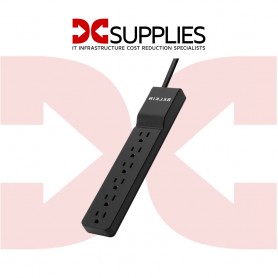 Belkin BE106000-04-BLK 6-Outlet Home/Office Surge Protector (4ft Cord, Black)