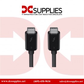 Belkin F2CD084BT0.8MBK Thunderbolt 3 USB-C to USB-C Cable, Thunderbolt Certified, 40 Gbps