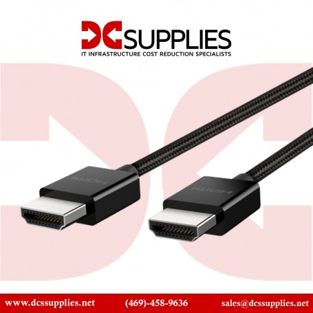 Belkin AV10176BT1M-BLK 4K Ultra High Speed HDMI 2.1 Braided Cable -3.3 ft -8K60Hz -Black