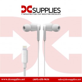 Belkin G3H0001BTWHT Rockstar Headphones with Lightning Connector - White