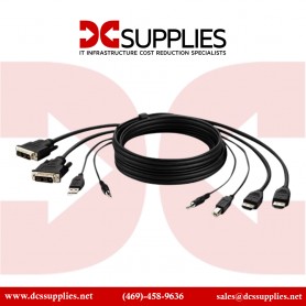Belkin F1DN2CC-DHPP10T Secure KVM Combo Cable - video / USB / audio cable - TAA Compliant - 10 ft
