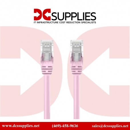 Belkin A3L980-01-PNK-S 1-pack 1FT Cable CAT6 Patch-RJ45M/M Snagless Pink