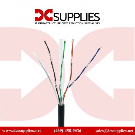 Belkin A7L704-500-BLK 500FT CAT6 Solid Bulk-PVC Network Cable Black