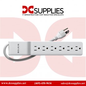 Belkin BE106001-06R 6-Outlet Surge Protector (White)