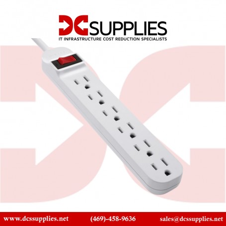 Belkin F9P609-05R-DP 6-Outlet Power Strip with 5-Foot Right-Angled Power Plug