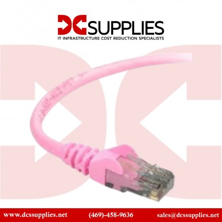 Belkin A3L980-02-PNK-S 2ft CAT6 UTP Patch Cable RJ45 M/M Pink