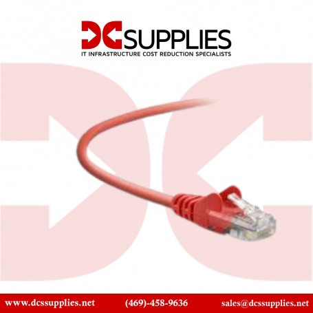Belkin A3L980-06INREDS 6 inch CAT6 UTP Patch Cable RJ45 M/M Red