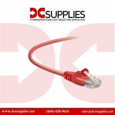 Belkin A3L980-06INREDS 6 inch CAT6 UTP Patch Cable RJ45 M/M Red