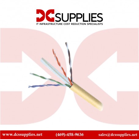 Belkin A7L704-500YLW-P 500FT CAT6 Solid Bulk Cable 23AWG Yellow
