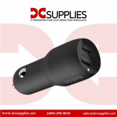 Belkin CCE002BT1MBK Boost Charge 24W Dual USB Type-A Car Charger