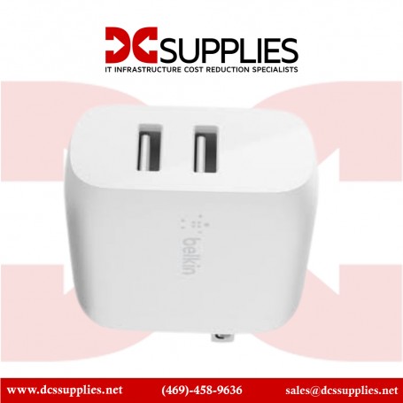 Belkin WCE001DQ1MWH BOOST CHARGE Dual USB-A Wall Charger 24W + USB-A to USB-C Cable