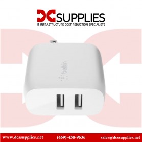 Belkin WCB002DQWH BOOST CHARGE Dual USB-A Wall Charger 24W