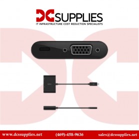 Belkin Avc001btbk Usb-c To Vga-adapter 60wpd Black
